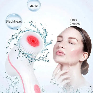 3-in-1 Electric Sonic Facial Cleansing Brush